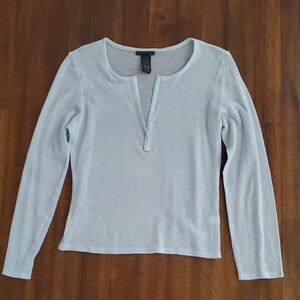 The Limited Women's Soft Blue Long Sleeve Top - Size M